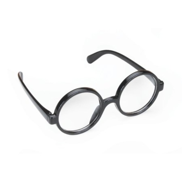 New Wizard Round Plastic Frame Black Glasses - Picture 1 of 1